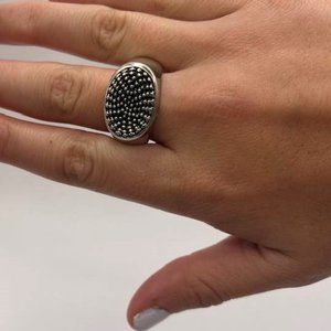 Michael Dawkins - designer wave ring - silver - men or women - size 10